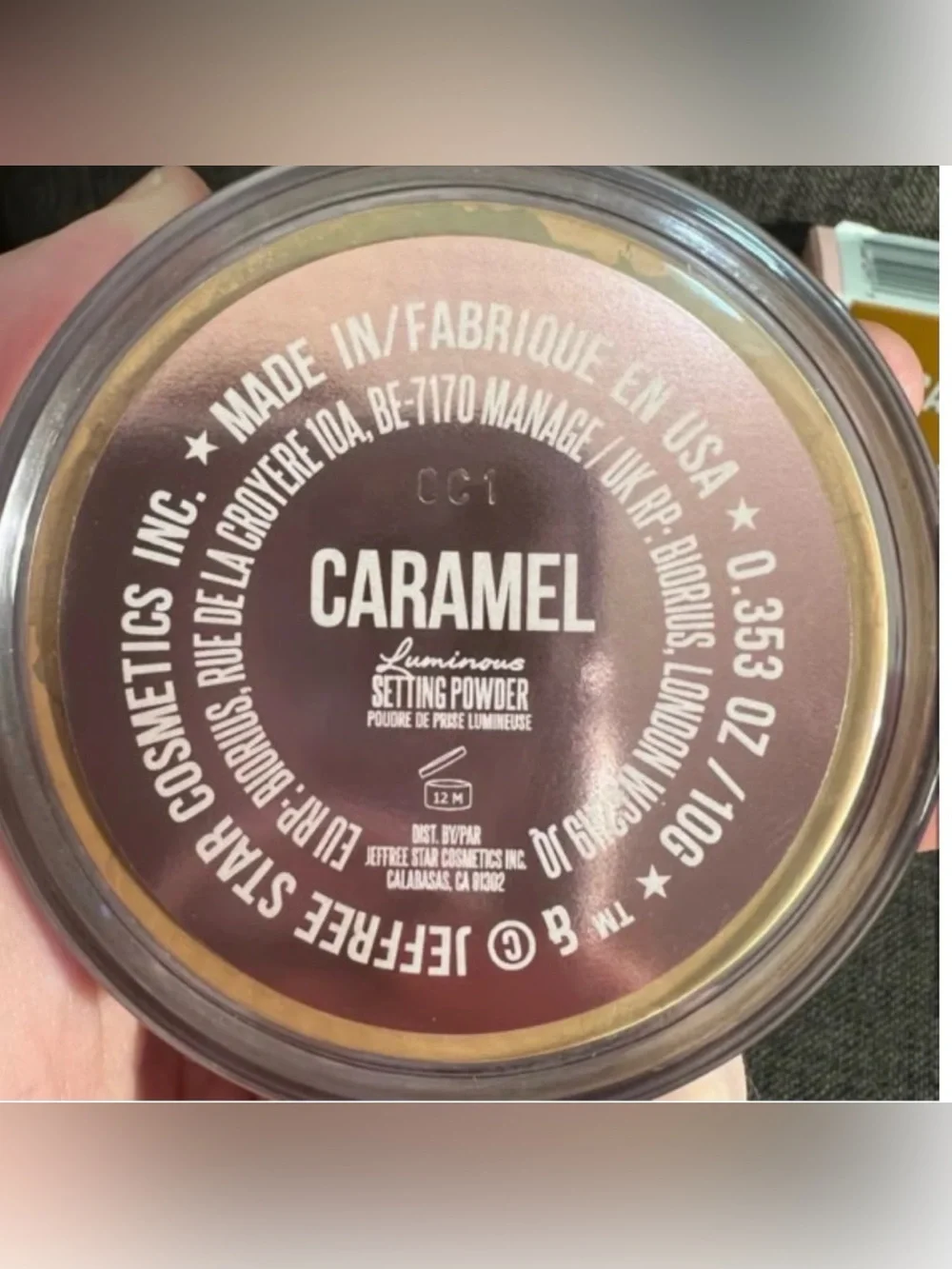 Jeffree Star Luminous Setting Powder in CARAMEL -NWB